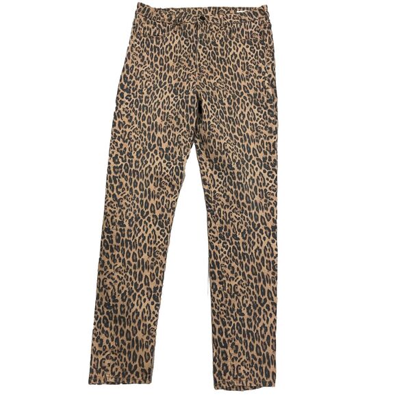 Womens Jeggings 33/32 Festival Cheetah Print Y2K 90’s Party Hippie Bold Boho - Picture 1 of 8